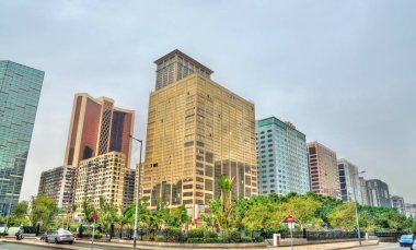 Macau, eski bir Portekiz sömürgesi, şimdi Çin'deki özerk bir bölge manzarası