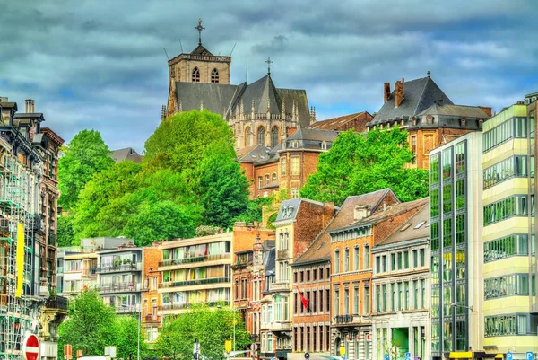 Typical buildings in the city centre of Liege, Belgium — Stock Photo, Image