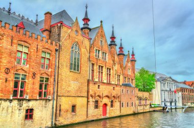 Bruges, Belçika'daki geleneksel evleri