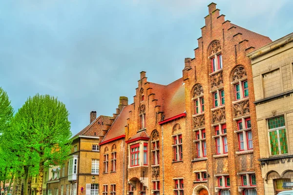 Case tradizionali in Bruges, Belgio — Foto Stock