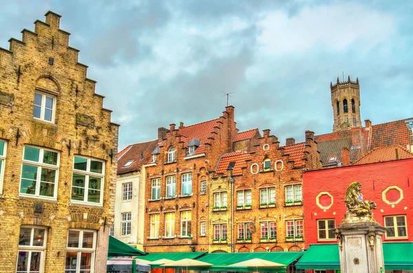 Casas tradicionais em Bruges, Bélgica — Fotografia de Stock