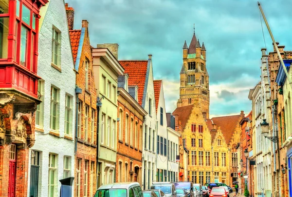 Case tradizionali in Bruges, Belgio — Foto Stock