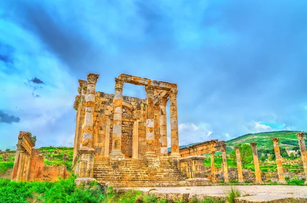 Temple of Gens Septimia at Djemila in Algeria — Stock Photo, Image