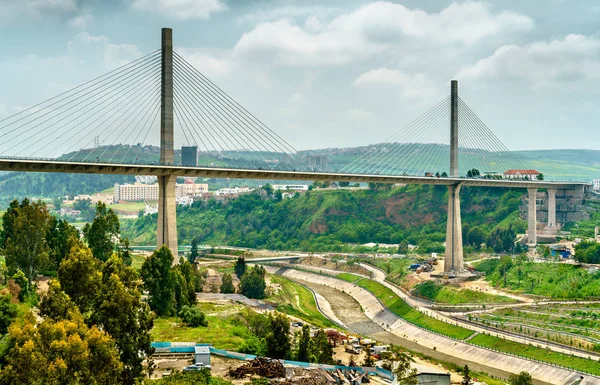 De Salah Bey viadukt over de Rhummel Canyon in Constantine, Algeria — Stockfoto