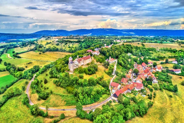 Chateau de Belvoir, a medieval castle in the Doubs department of France — Stock Photo, Image