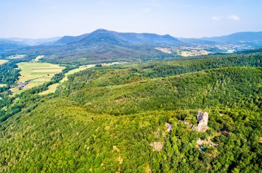 Ramstein kalede Vosges Dağları, Fransa