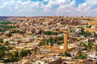 Beni Isguen, Mzab Vadisi'nde bir şehir manzarası. UNESCO Dünya Mirası Cezayir