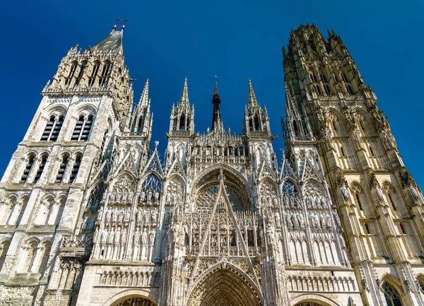 Katedrála Notre Dame v Rouen ve Francii — Stock fotografie