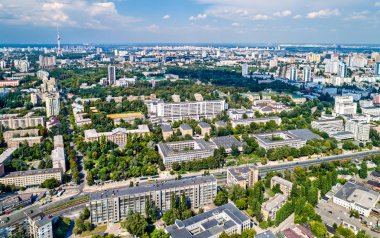Ulusal Teknik Üniversitesi, Ukrayna, olarak da bilinen Igor Sikorsky Kiev Politeknik Enstitüsü havadan görünümü