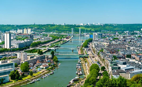 Vue sur la Seine à Rouen, France — Photo