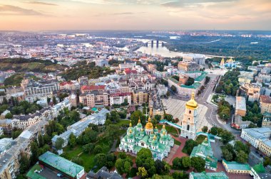 Ukrayna Kiev 'deki Aziz Sophia Katedrali