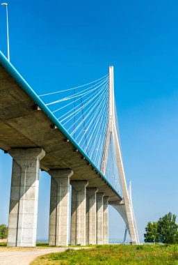 Pont de Normandie, Normandy, Fransa için Seine askılı yol köprüden