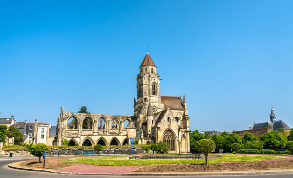 The Church of Saint-Etienne-le-Vieux in Caen, France