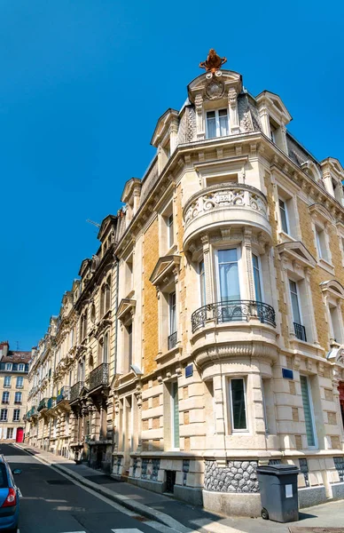 Typical french buildings in Caen, Normandy