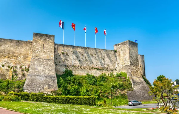 O Castelo de Caen, um castelo na Normandia, França — Fotografia de Stock