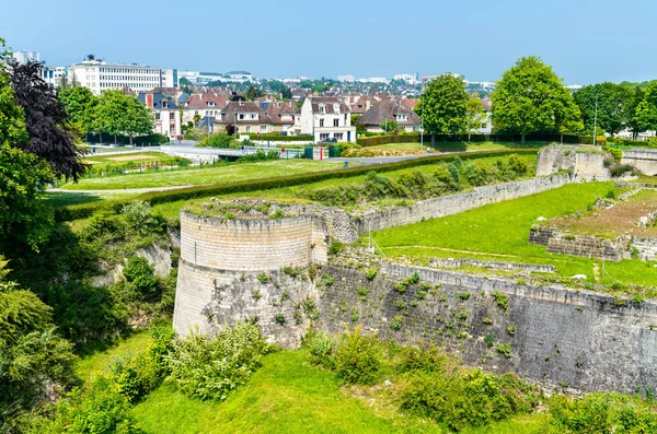 Das Chateau de caen, ein Schloss in der Normandie, Frankreich — Stockfoto