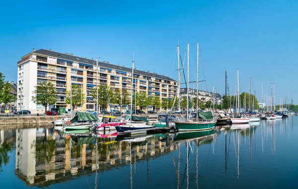 View of a marina in Caen, France — Stock Photo, Image