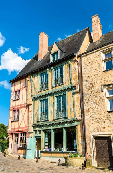 Traditionele houten huisjes in Le Mans, Frankrijk — Stockfoto