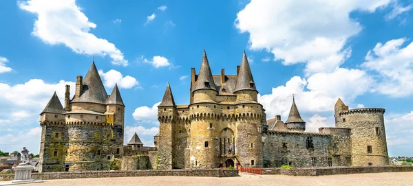 The Chateau de Vitre, un castello medievale in Bretagna, Francia — Foto Stock