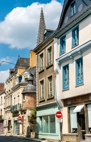 Case tradizionali a Vitre. Bretagna, Francia — Foto Stock