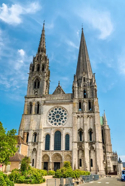 Catedral de Nossa Senhora de Chartres, na França — Fotografia de Stock