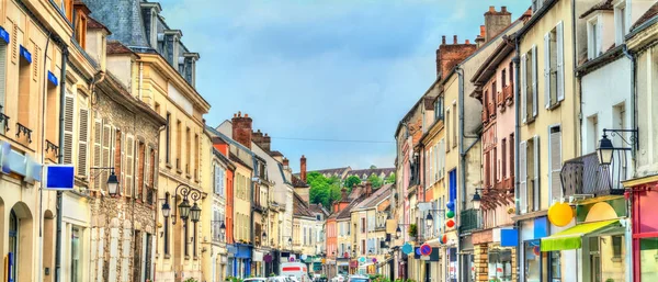 Case tradizionali nel centro storico di Provins, Francia — Foto Stock