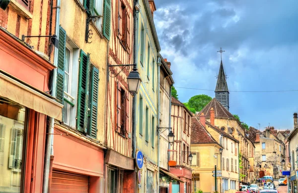 Casas tradicionales en el casco antiguo de Provins, Francia — Foto de Stock