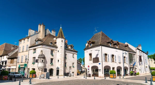 Franse architectuur in Beaune, Bourgondië — Stockfoto