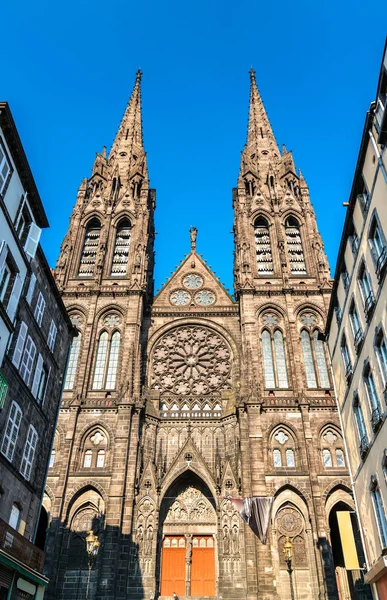 Kathedrale unserer Dame der Übernahme von clermont-ferrand — Stockfoto