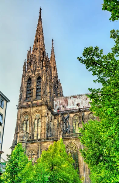 A Szűzanya Clermont-Ferrand mennybemenetele székesegyház — Stock Fotó