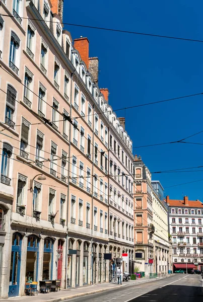 French architecture in the 1st arrondissement of Lyon — Stock Photo, Image