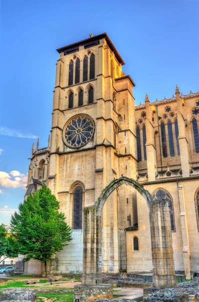 Saint-Jean-Kathedrale von Lyon, Frankreich — Stockfoto