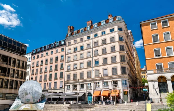 Francouzská architektura v centru města Lyon — Stock fotografie