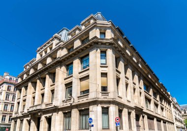 Lyon şehir merkezinde Fransız mimarisi