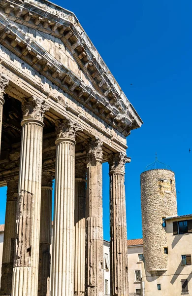 Tempel von Augustus und Livia in Vienne, Frankreich — Stockfoto