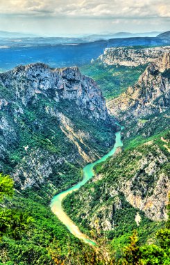Verdon Gorge, Provence, Fransa bir derin kanyon
