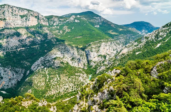 Verdon Gorge, en djup kanjon i Provence, Frankrike — Stockfoto