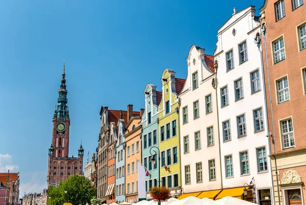 Byggnader i den historiska stadskärnan i Gdansk, Polen — Stockfoto