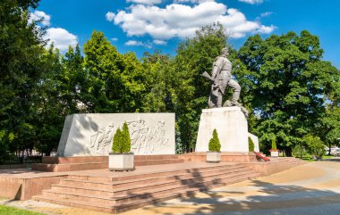 Sovyet askerleri kurtarıcı Krasnodar, anıt. Rusya