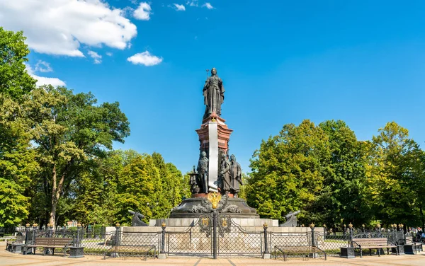 Μνημείο του Αικατερίνη β ' τη μεγάλη στο Κρασνοντάρ, Ρωσία — Φωτογραφία Αρχείου