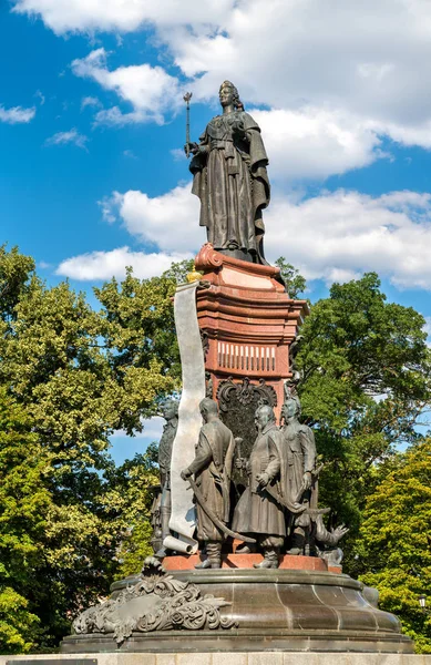 Monument voor Catharina de grote in Krasnodar, Rusland — Stockfoto