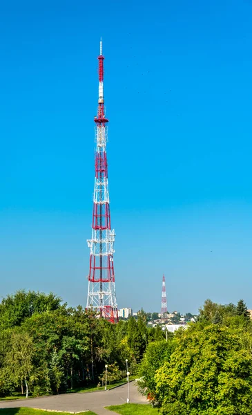 Wieży telewizyjnej na Kugran Kurhan w Wołgograd, Rosja — Zdjęcie stockowe
