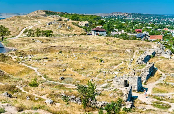 Ruiny Janukovyč, starověké řecké město Kerč, Krym — Stock fotografie