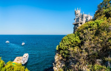 Kırlangıçlar Nest Castle yakınındaki Yalta Kırım '