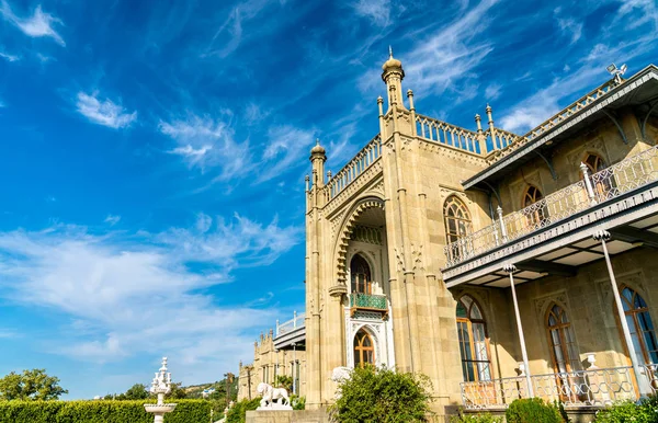 The Vorontsov Palace in Alupka, Crimea — Stock Photo, Image