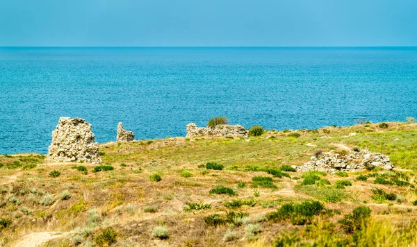 Ruinas de Chersonesus, una antigua colonia griega. Sebastopol, la Crimea —  Fotos de Stock