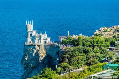 Kırlangıçlar Nest Castle yakınındaki Yalta Kırım '