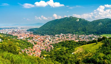 Hava Romanya Brasov Panoraması