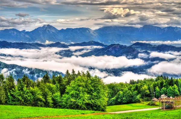 Paysage Des Alpes Juliennes Slovénie Europe — Photo