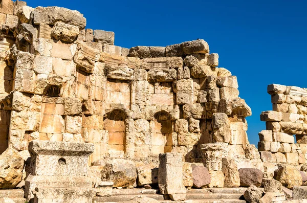 Heliopolis Baalbek, 레바논에서의 파괴 벽 — 스톡 사진